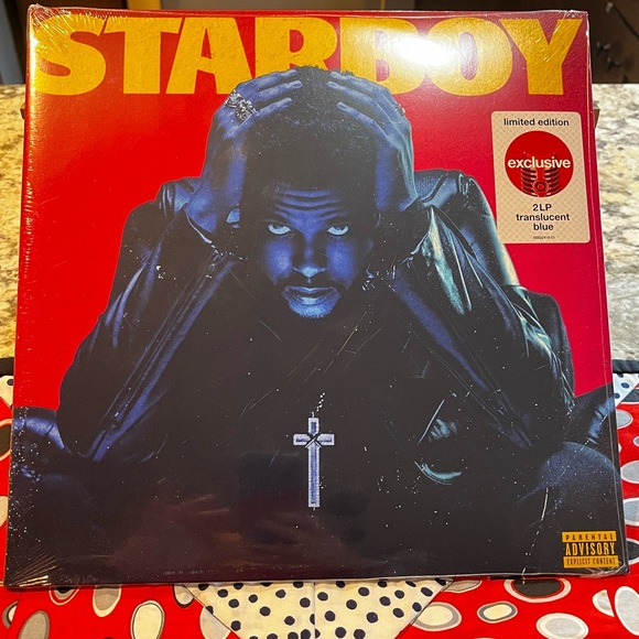 NEW THE WEEKND STARBOY TARGET EXCLUSIVE TRANSLUCENT BLUE  (2LP) VINYL RECORD - Picture 3 of 5